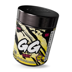 Gamersupps GG Energy Lemonade powder scoop ready to mix for long-lasting focus