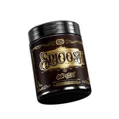 GG Energy Sploosh powder scoop mid-pour ready to mix for focused gaming.