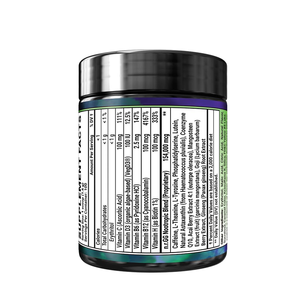 Gamer Supps GG JoJo's Ocean Stone Fruit tub highlighting 100 servings per tub