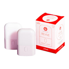 Gamma Revive 670nm red night light packaging shows a two-pack for easy setup.