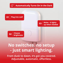Gamma Revive nursery red night light provides gentle overnight visibility.