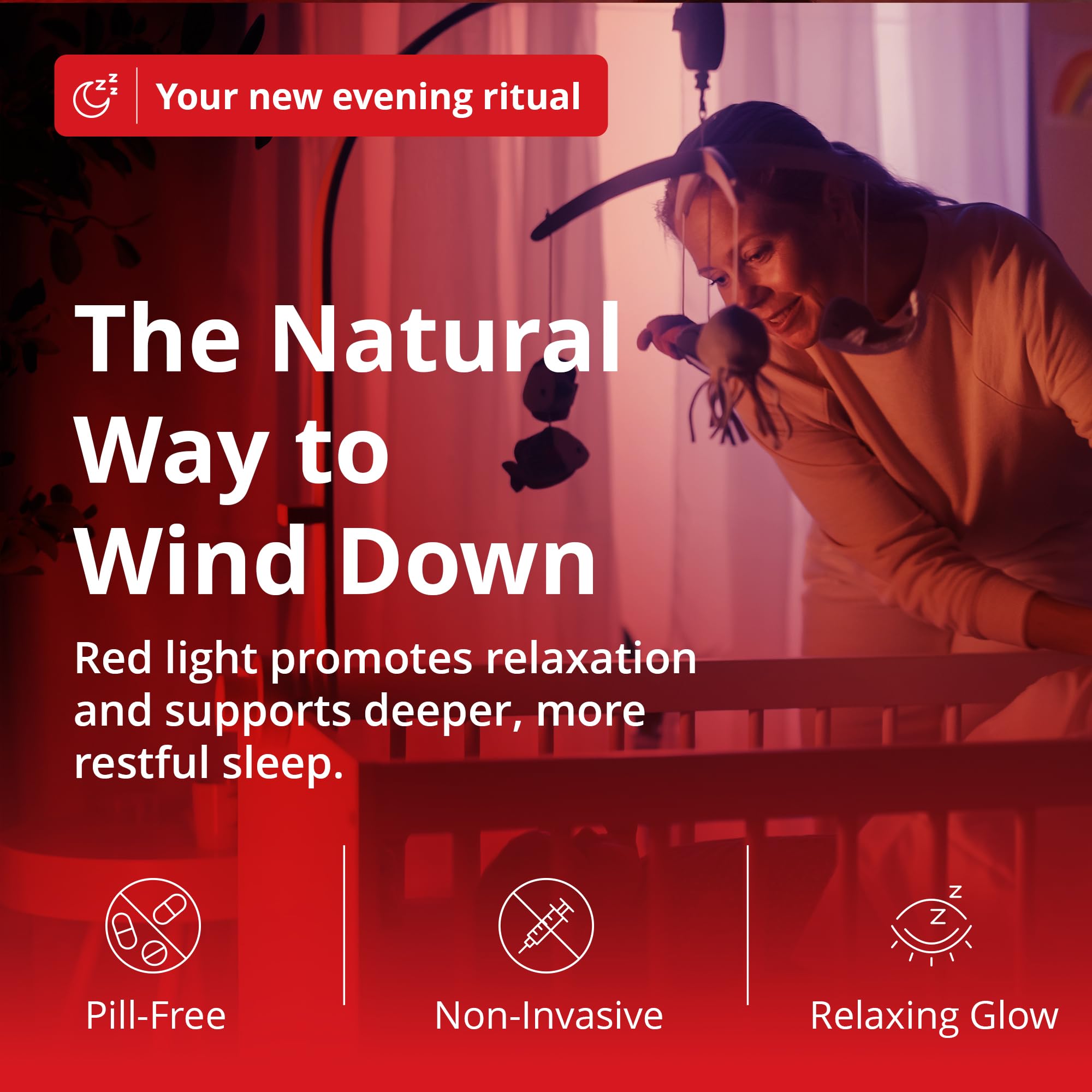 Gamma Revive small-bedroom lighting helps guide late-night checks calmly.