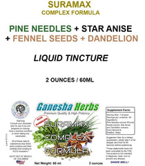 Ganesha Herbs SURAMAX immune-support vitamin C and antioxidants note.