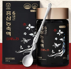 Gangwoninsam bottle front view showing pure 6-year red ginseng extract for daily vitality.