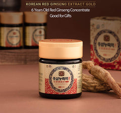 Gangwoninsam 6-year red ginseng roots image illustrating heritage and quality.