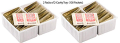 Gangwoninsam tea sachets with cup on wooden table conveying convenient ritual.