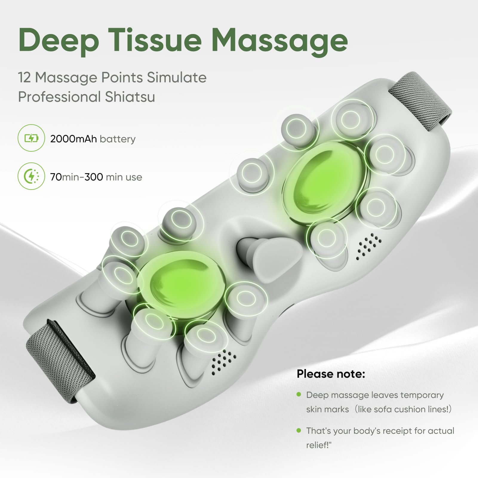 GANOEL Eye Massager cooling mode reduces under-eye puffiness.