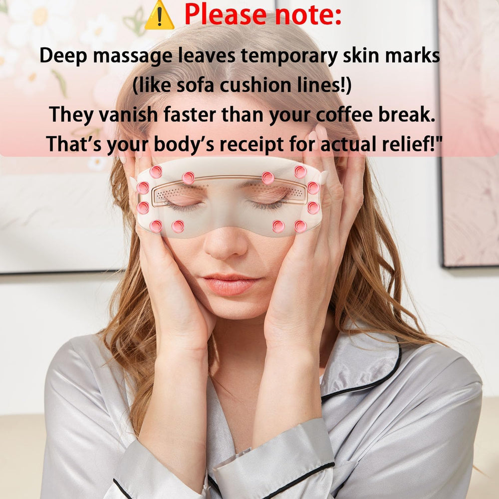 Ganoel Eye Massager nose pad design close-up for a tailored fit