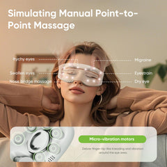 GANOEL Eye Massager with soft silicone heads for gentle eye care.