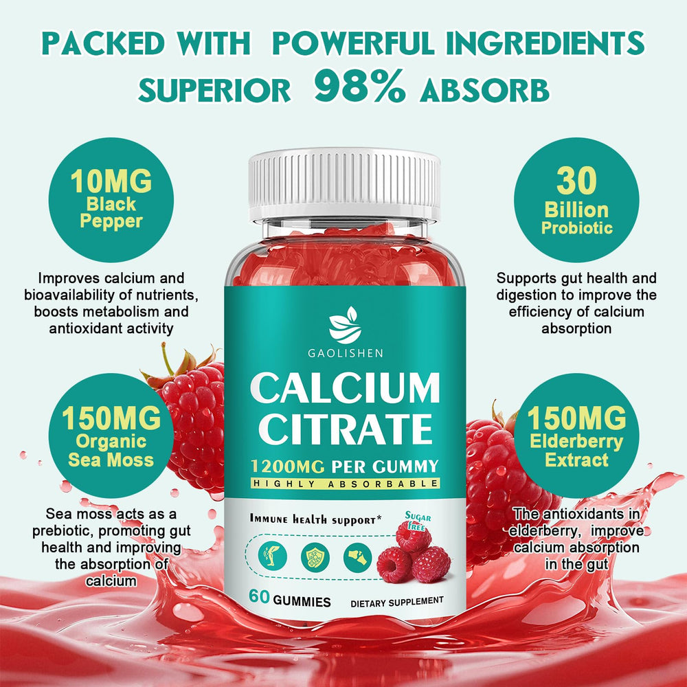 GAOLISHEN vegan formula with D3 and K2 packaged for easy daily use.