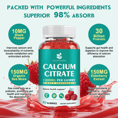 GAOLISHEN vegan formula with D3 and K2 packaged for easy daily use.