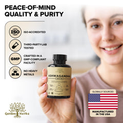 Garden of Herbz complete herbal blend bottle suggests holistic wellbeing