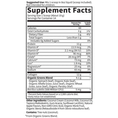 Garden of Life Collagen Greens digestive probiotics bottle emphasizes digestive support.