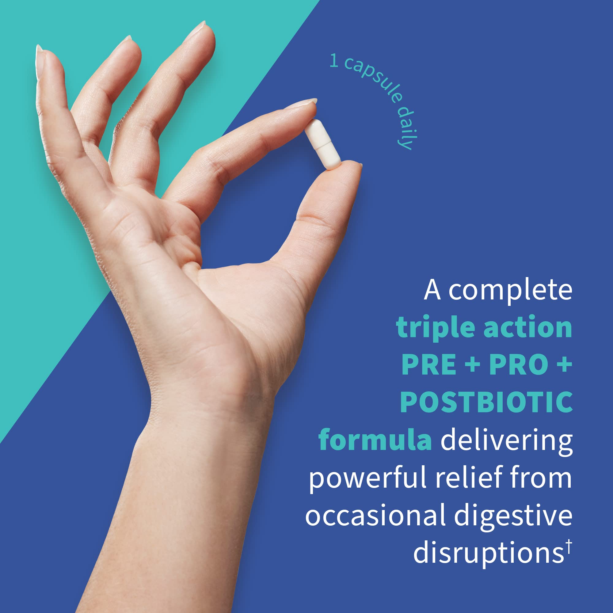 HN019 probiotic strain highlighted on the label of Garden of Life capsule