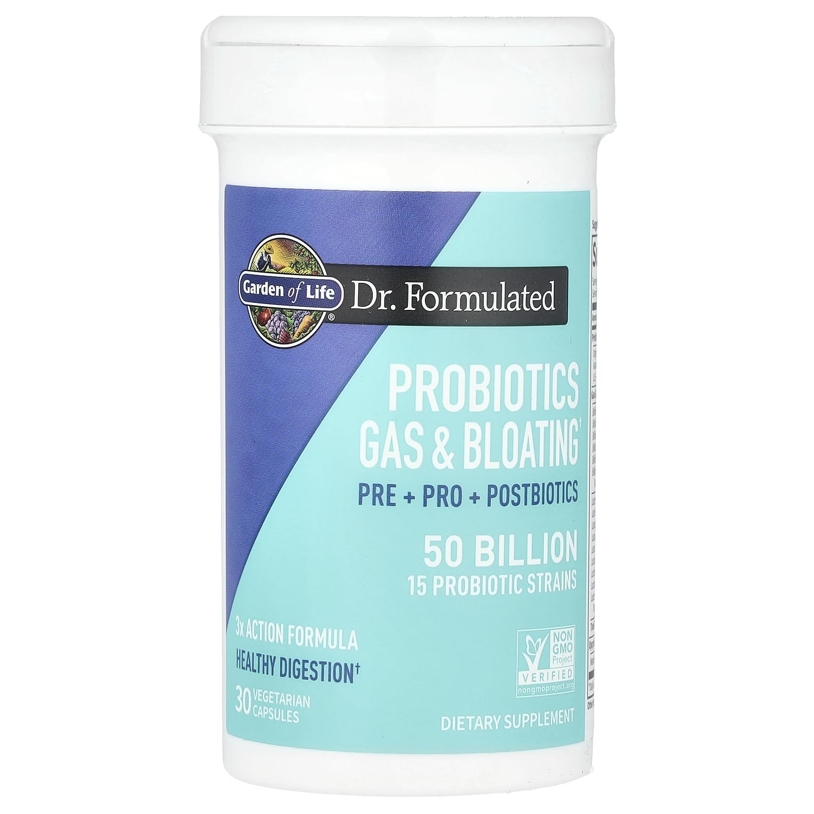 Organic potato and acacia prebiotic blend illustrated with Garden of Life