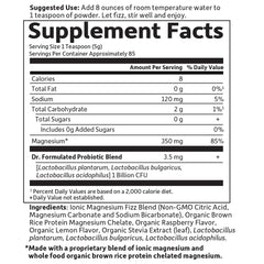 Garden of Life magnesium label shows non-GMO vegan and gluten-free qualities for clean supplementation.