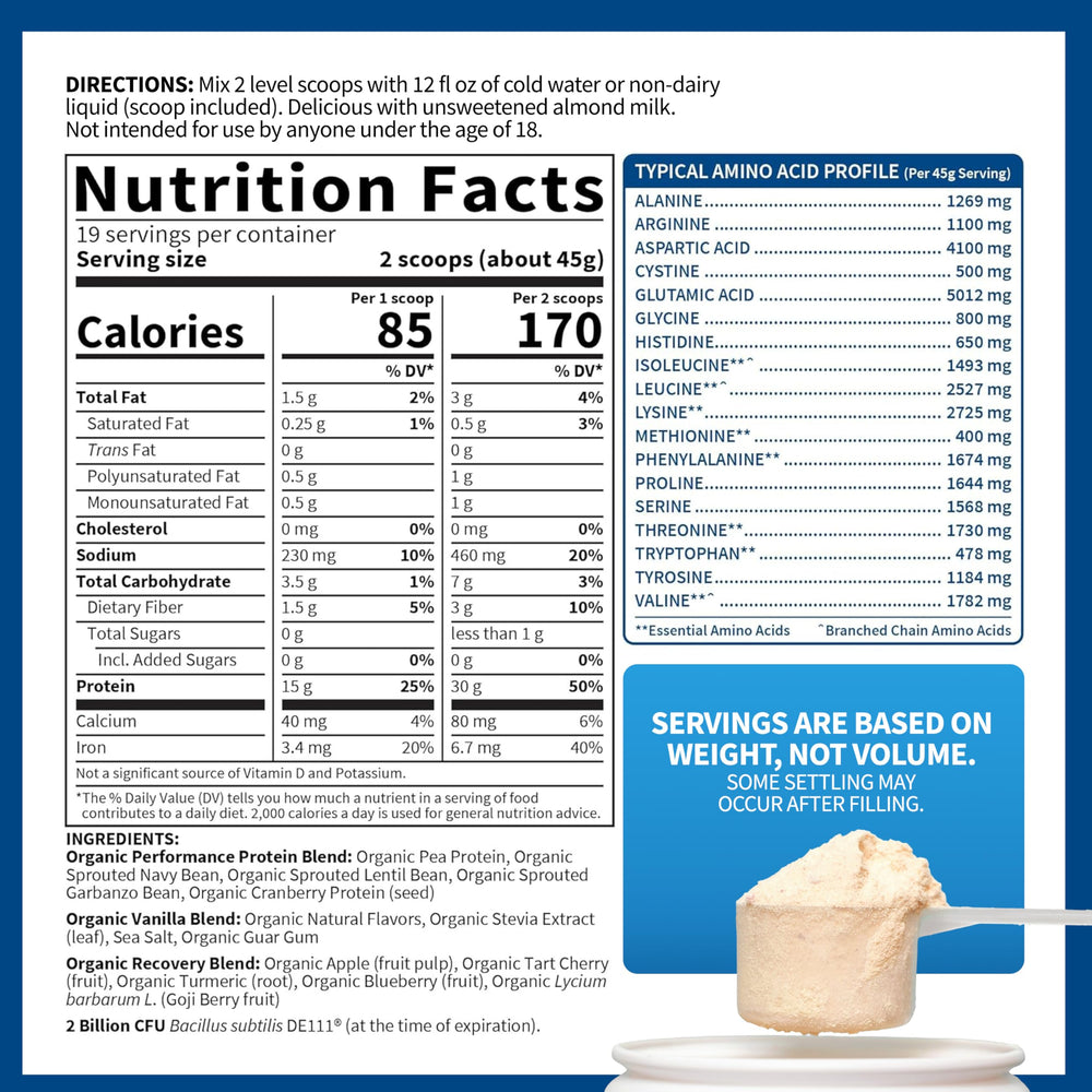 Garden of Life gluten-free plant protein with no soy or dairy.