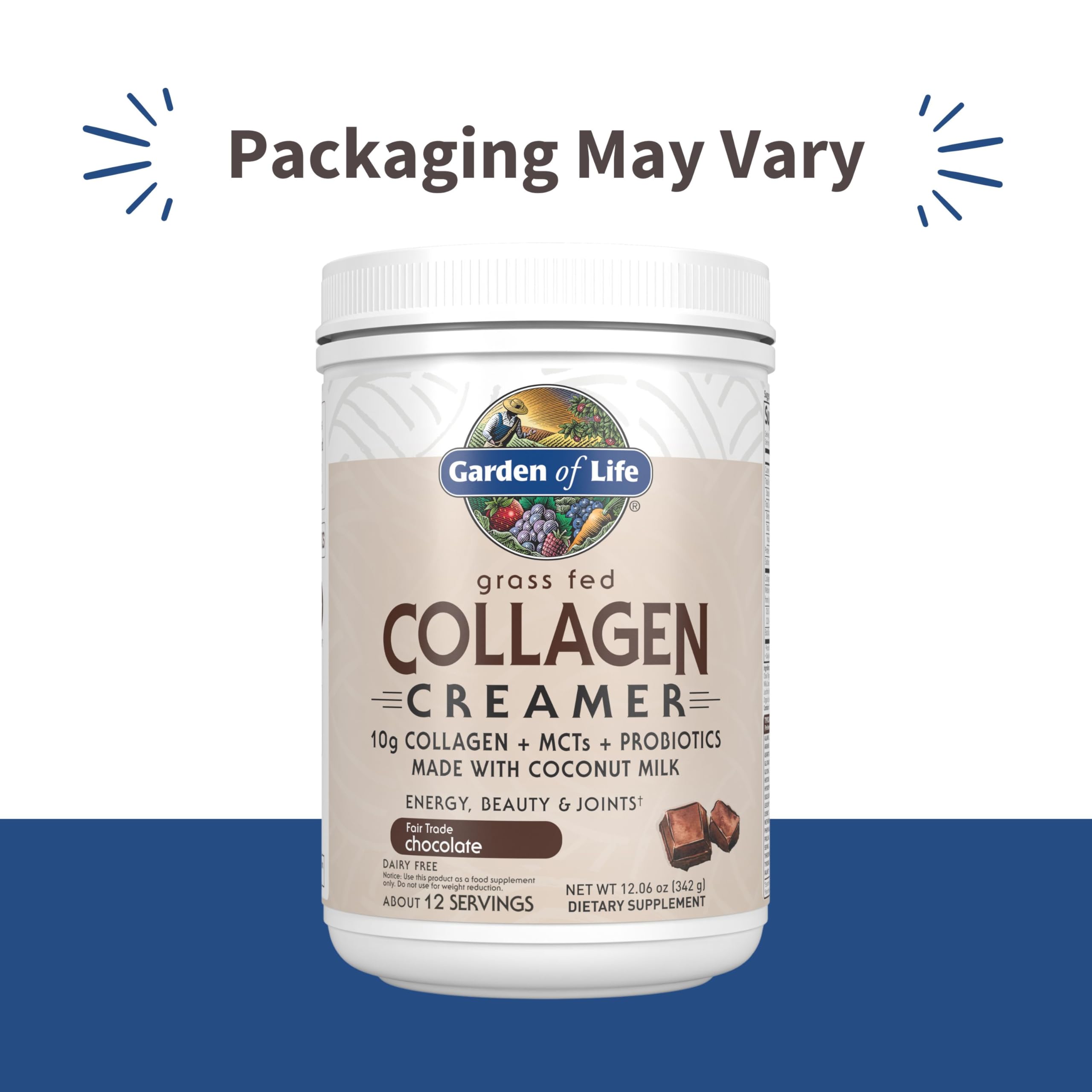 Dissolving collagen creamer powder in hot coffee by Garden of Life