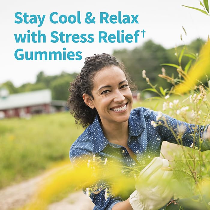 Garden of Life Herbals Stress Relief Gummies berry flavor bottle for daily calm