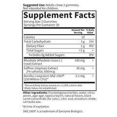 Garden of Life Herbals Stress Relief Gummies daily dose of two gummies