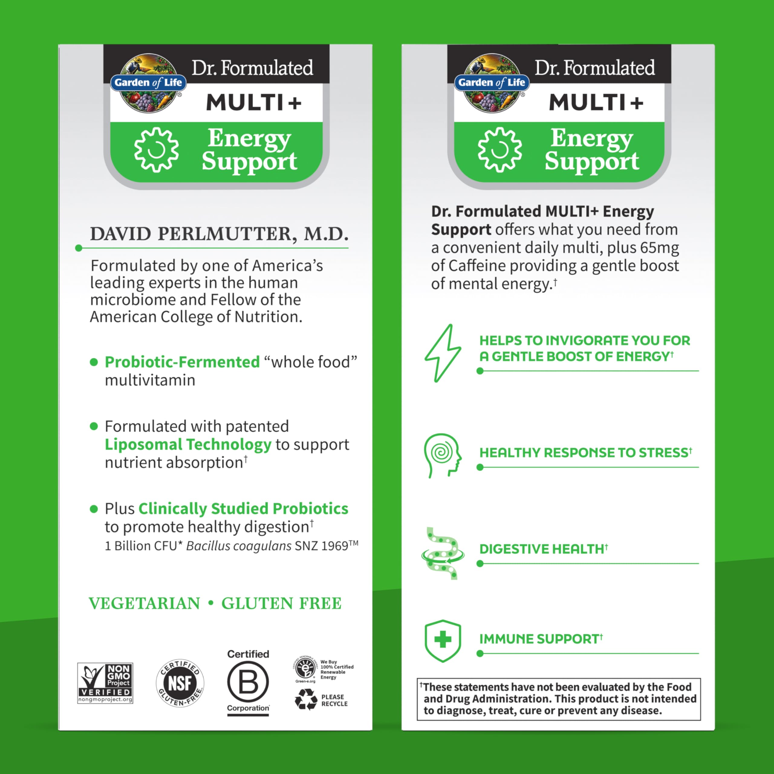 Garden of Life Liposomal technology graphic illustrating nutrient absorption.