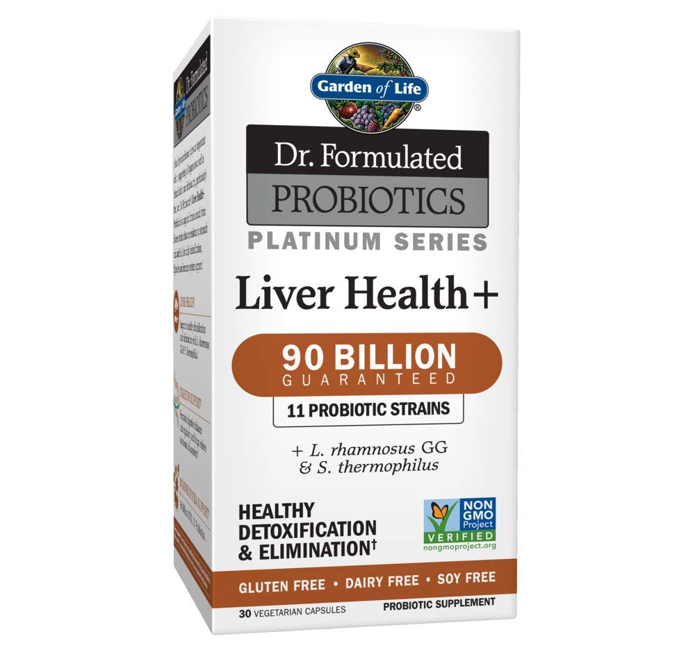 Garden of Life Liver Health bottle front for daily detox and digestion support.