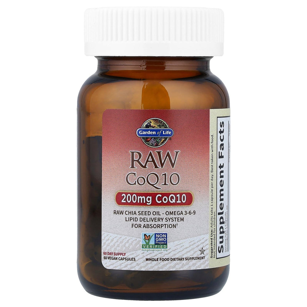 Garden of Life omega 3-6-9 capsules in bottle for daily wellness
