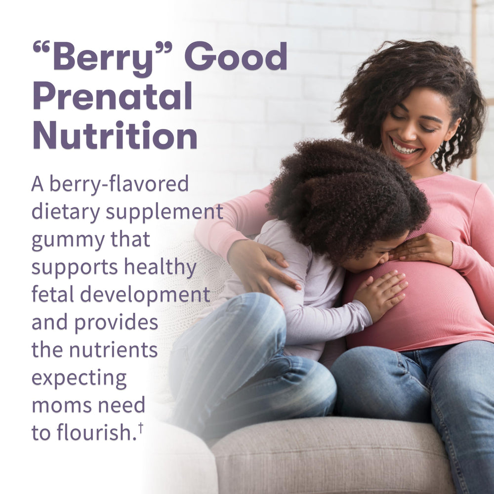 Garden of Life Organics Prenatal Gummies four berry gummies close-up