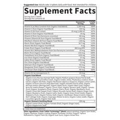 Garden of Life Organics Prenatal bottle listing 27 mg iron for daily support.