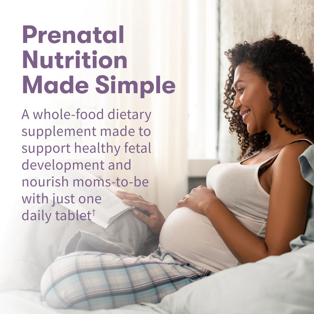 Garden of Life Organics Prenatal lemon peel folate source highlight.