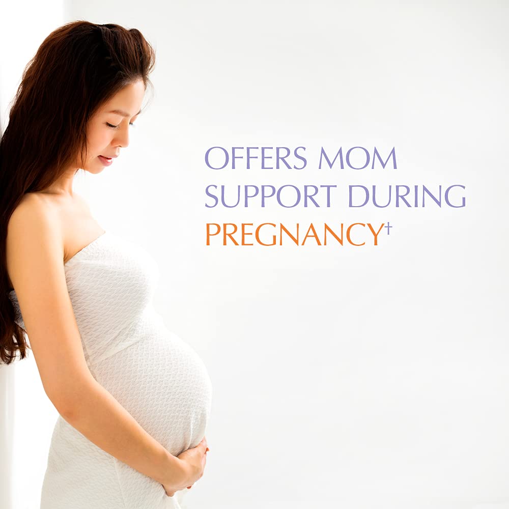 Garden of Life Prenatal DHA lemon softgels ready for daily use
