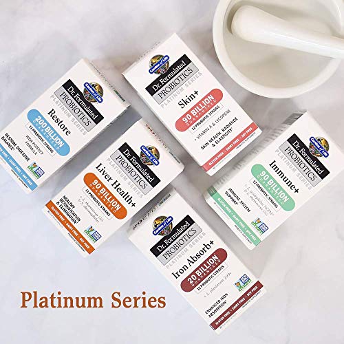 Garden of Life probiotic supplement scene in modern kitchen.