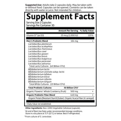 Garden of Life Prostate+ vitamin D3 reference on label for bone support