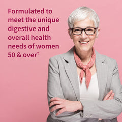 Garden of Life RAW Enzymes 22 for Women 50+ capsules close-up highlights probiotic blend