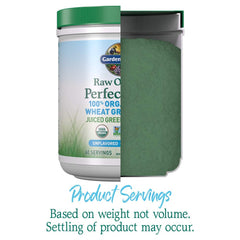 Pouring powder from a container into water for a quick smoothie base