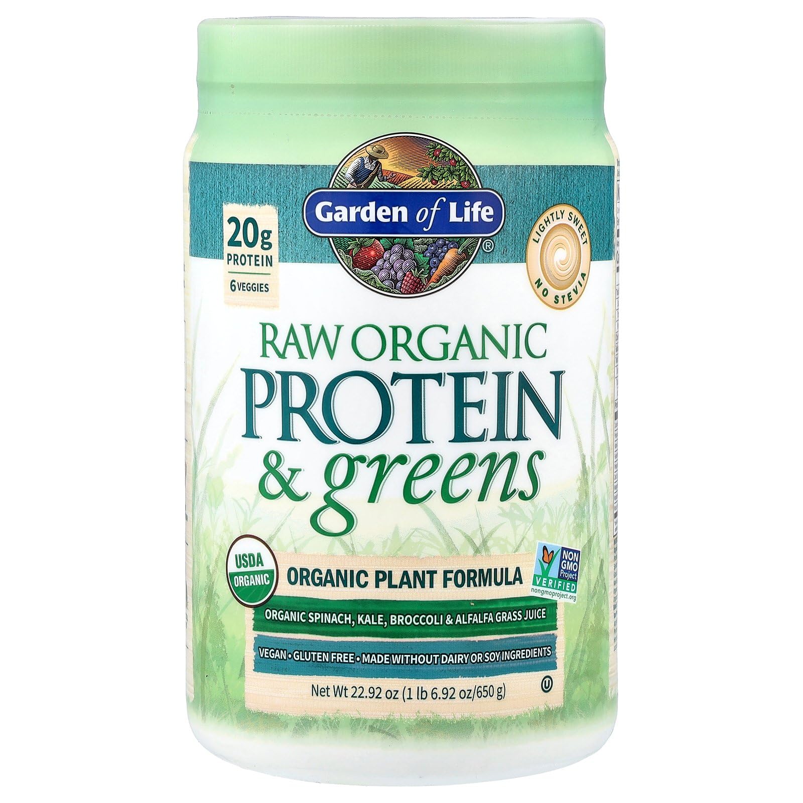 Garden of Life Raw Organic Protein & Greens blender bottle shake ready to enjoy.