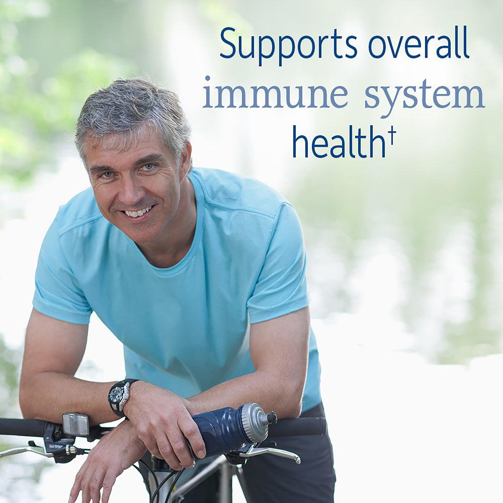 Immune support concept with Garden of Life Raw Probiotics Men 50 & Wiser bottle