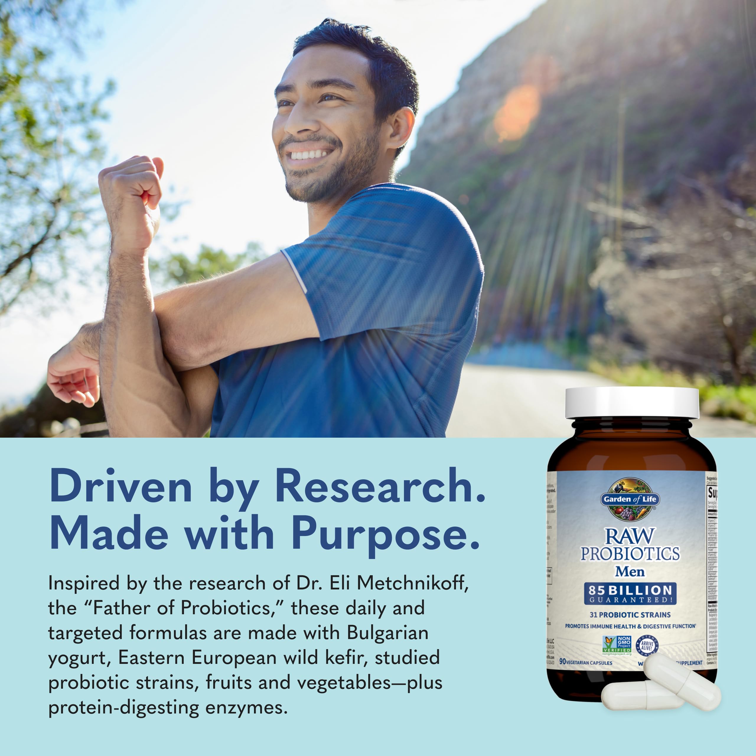 Gluten-free and non-GMO certification accompanies the formula.