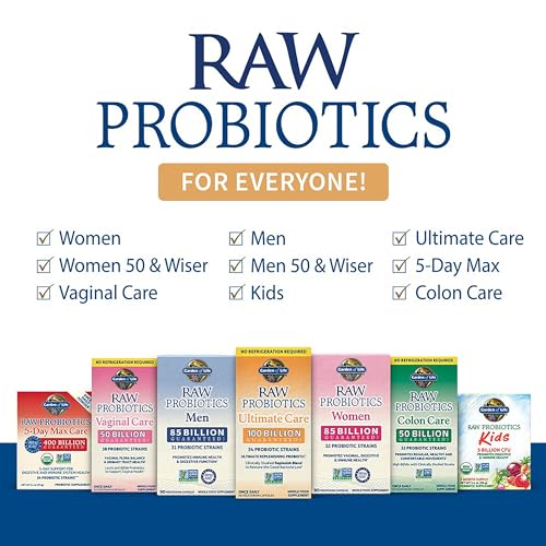 Garden of Life 85 billion live cultures claim on product label