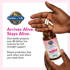 Garden of Life Raw Probiotics Women non-GMO and gluten-free claim on packaging