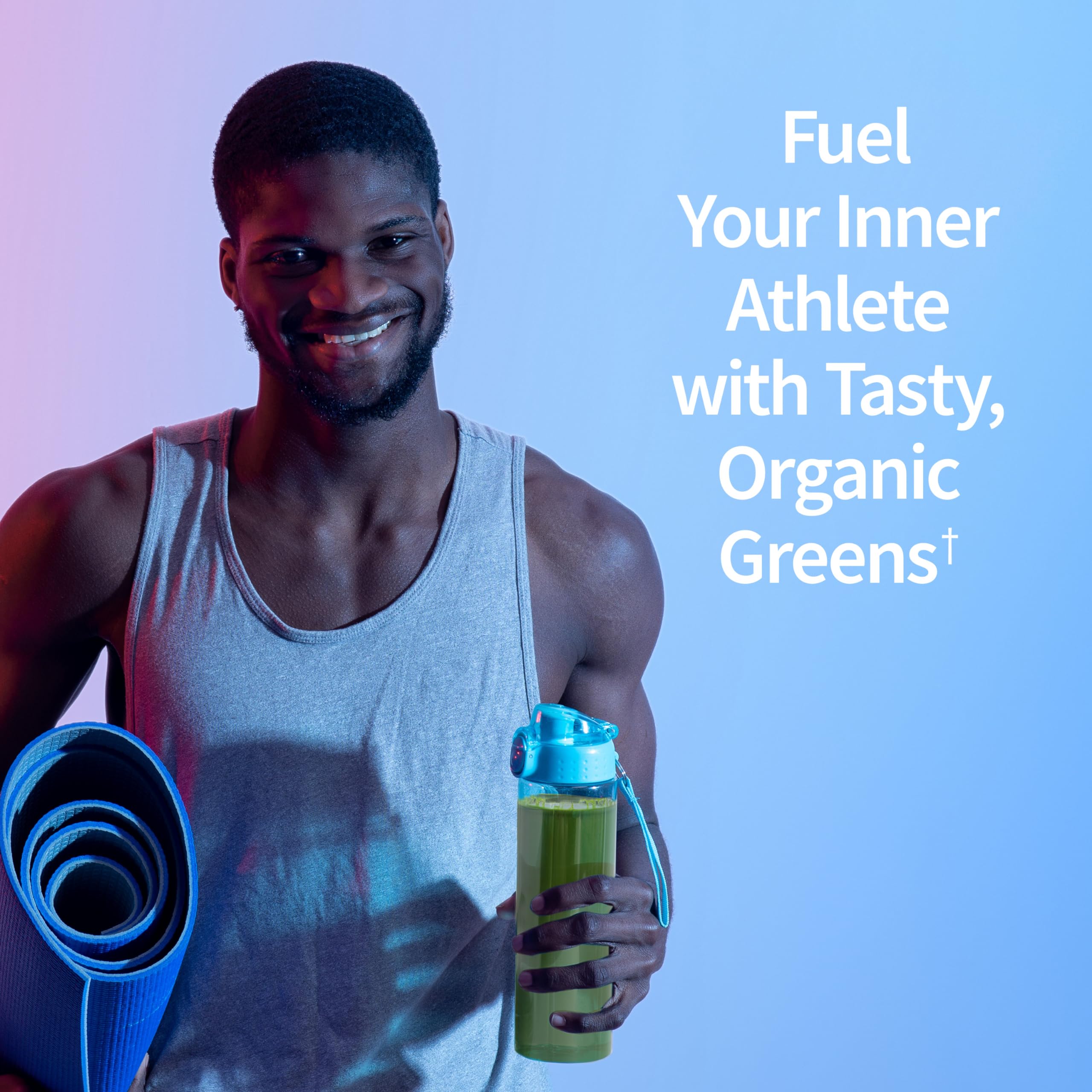 Garden of Life Sport Greens Apple Berry shake in glass, vibrant and refreshing for post-workout refreshment.