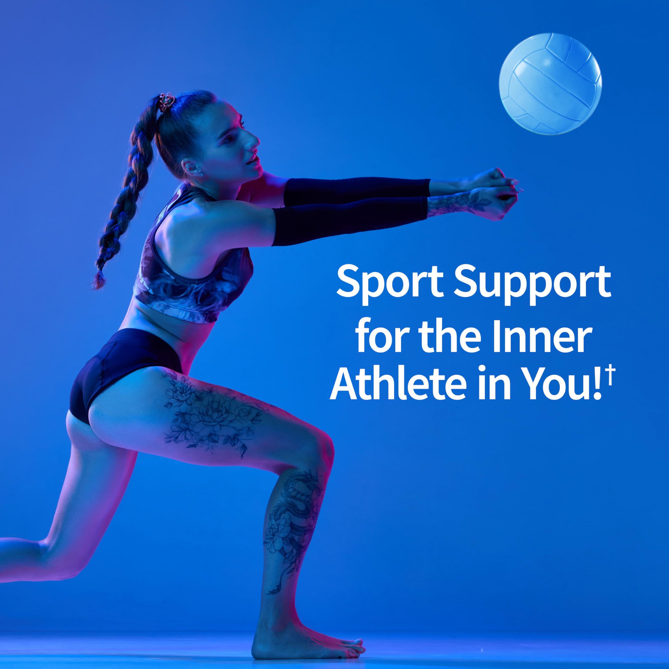 Garden of Life Sport Probiotics prebiotic fiber graphic illustrating 110 mg.