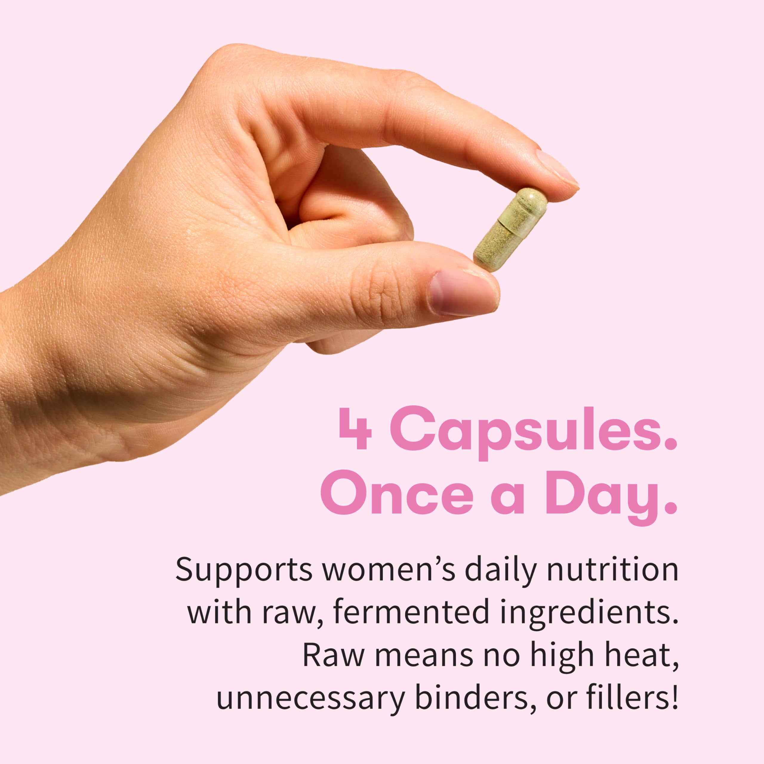 Garden of Life Vitamin Code 50 & Wiser Women 240 capsules label shows dosage and ingredients