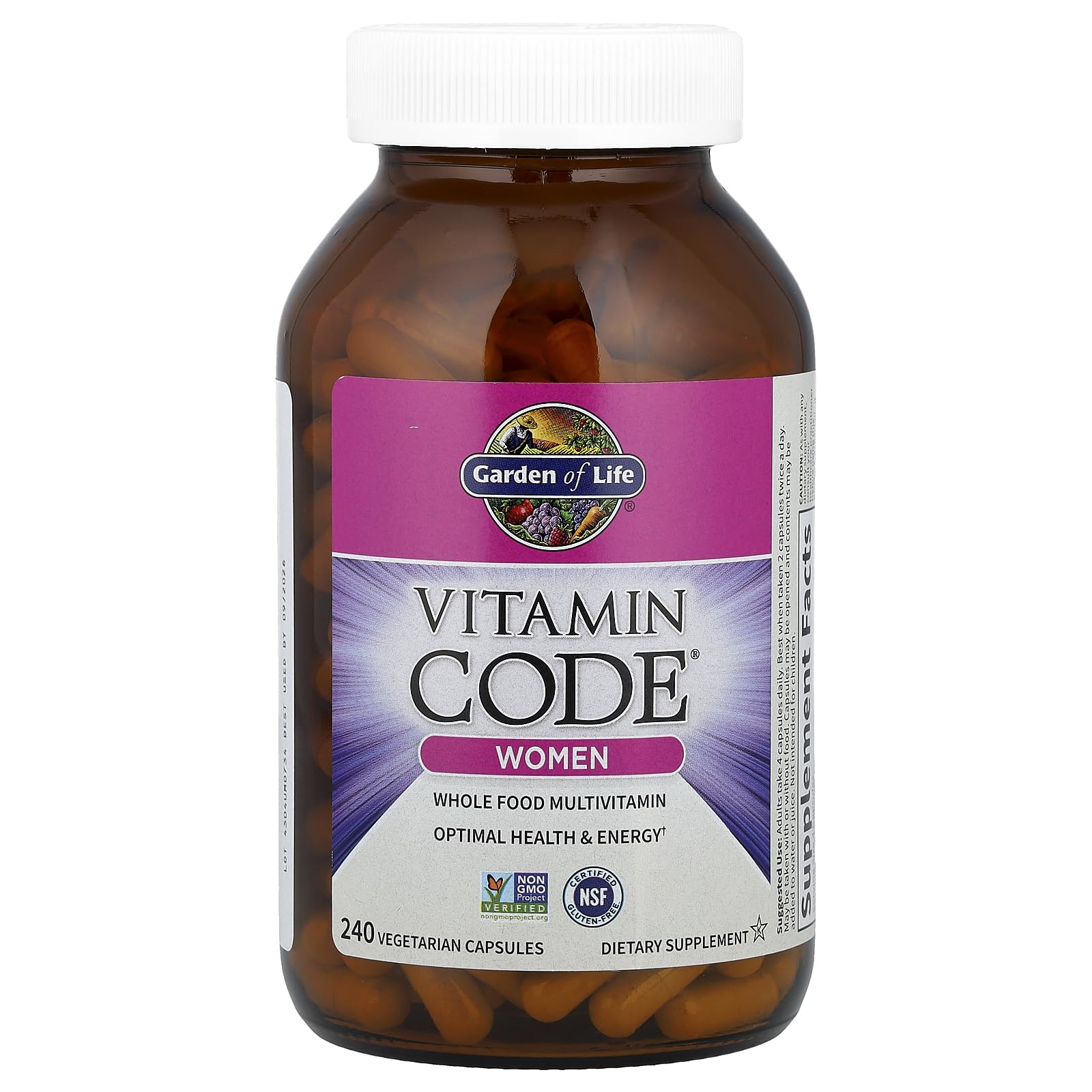 Garden of Life Vitamin Code Women probiotic capsules support healthy digestion