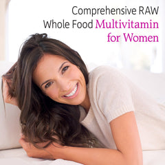 Garden of Life Vitamin Code Women probiotics and enzymes illustrated for digestion