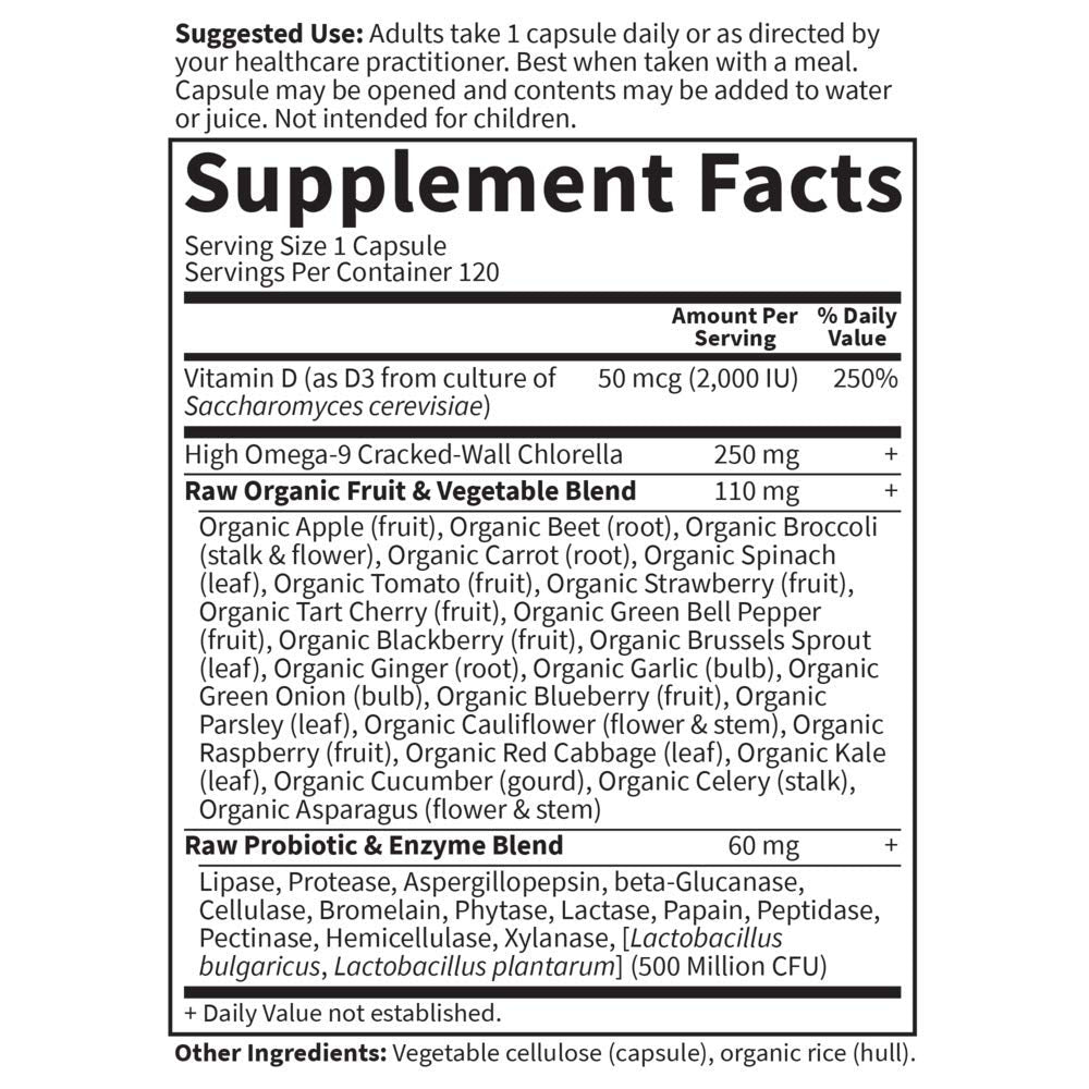 Garden of Life Vitamin D3 open capsule mixing easily with water.