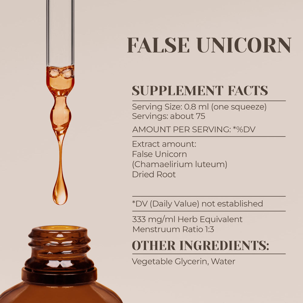 Garden Organics False Unicorn dried-root close-up
