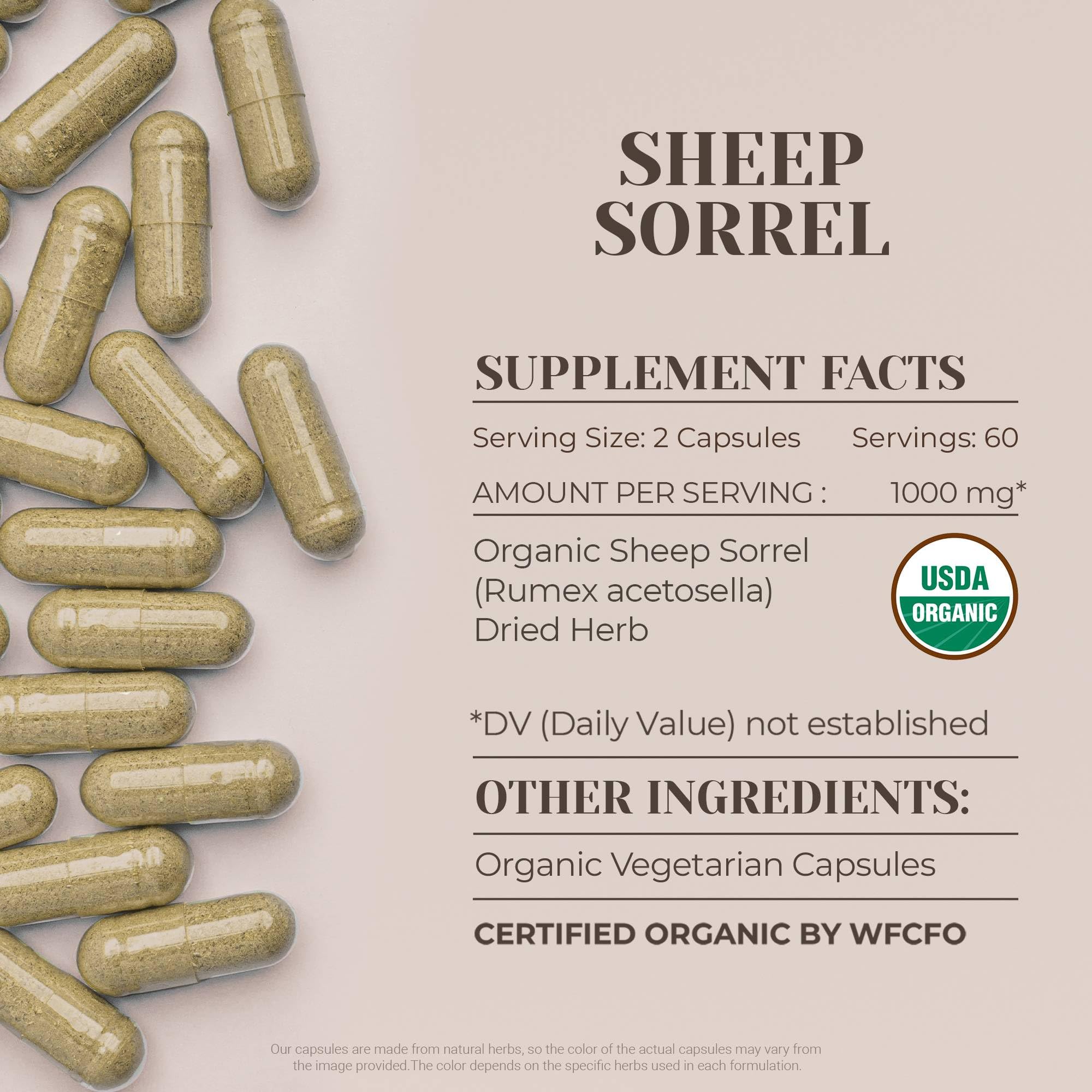 Garden Organics Sheep Sorrel label detail for transparency