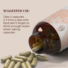 Garden Organics Wormwood bottle side-label highlighting natural ingredients and cruelty-free vegan formulation