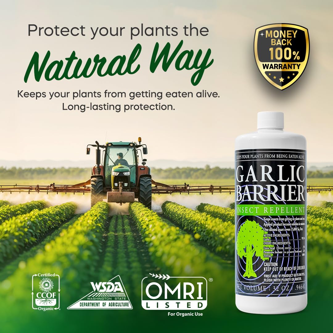 Garlic Barrier lab note graphic suggests potent garlic formulation.